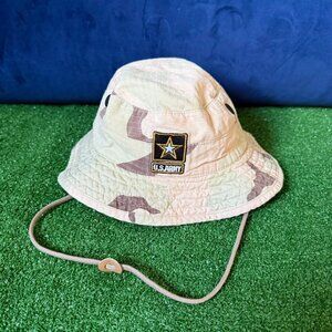 US Army Boonie Hat Desert Camouflage Vented Drawstring Official Licensed OSFM